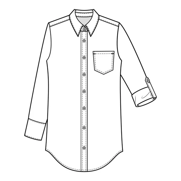 Camisa Blusa Camisa Manga Curta Camisa Manga Comprida Top — Fotografia de Stock