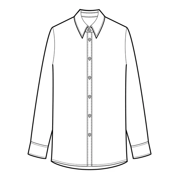 Overhemd Blouse Shirt Met Korte Mouwen Overhemd Met Lange Mouwen — Stockfoto