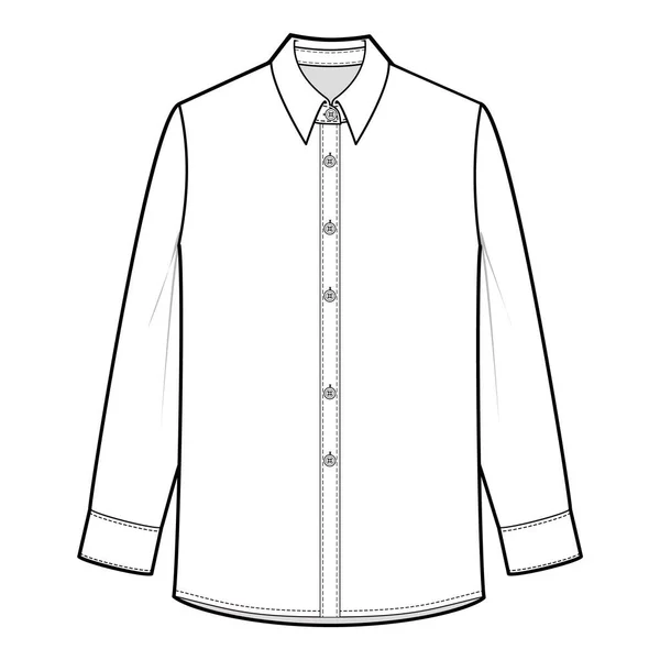 Overhemd Blouse Shirt Met Korte Mouwen Overhemd Met Lange Mouwen — Stockfoto