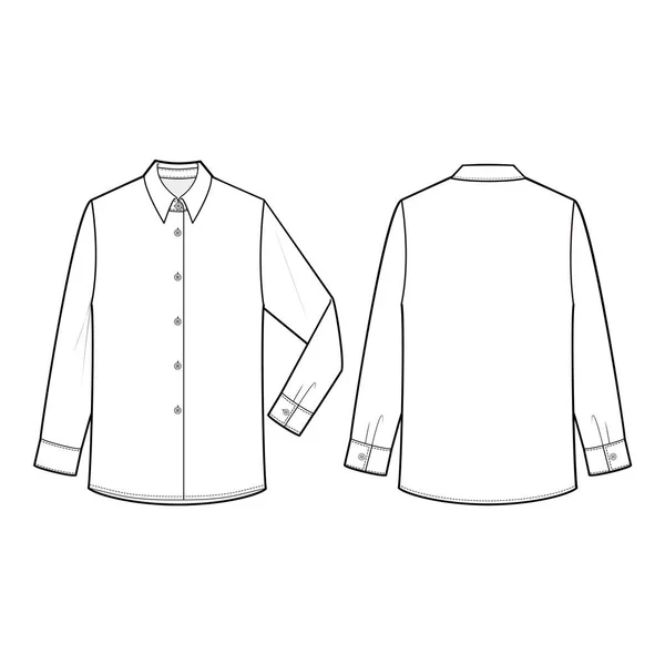Camisa Blusa Camisa Manga Curta Camisa Manga Comprida Top — Fotografia de Stock