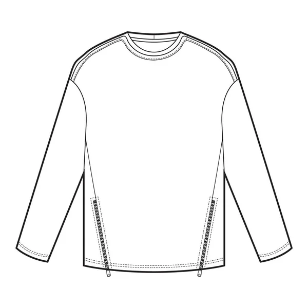 Shirt Maniche Lunghe Maglione Superiore — Foto Stock