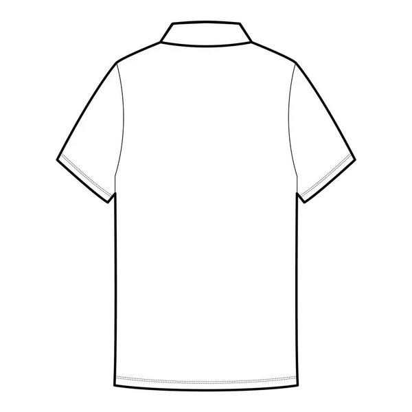 Polo Camisetas Camiseta Top Moda Plano Boceto —  Fotos de Stock