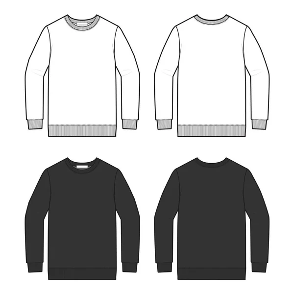 Langarm Shirt Sweatshirt Pullover Top — Stockfoto