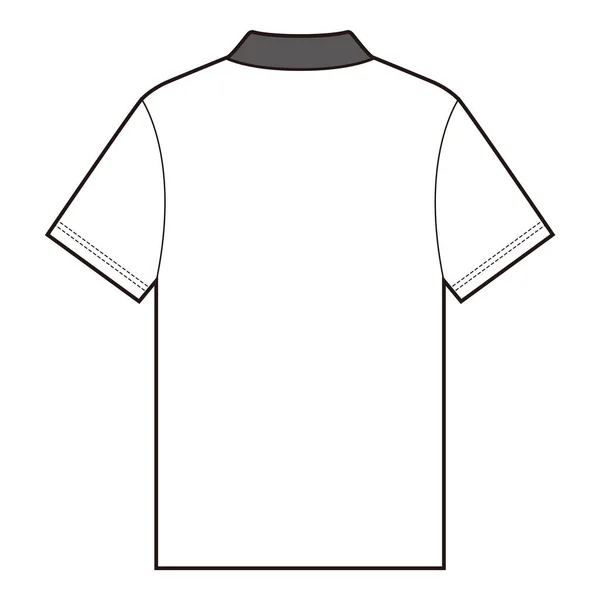 Polo Shirts Tee Top Fashion Platte Schets — Stockfoto