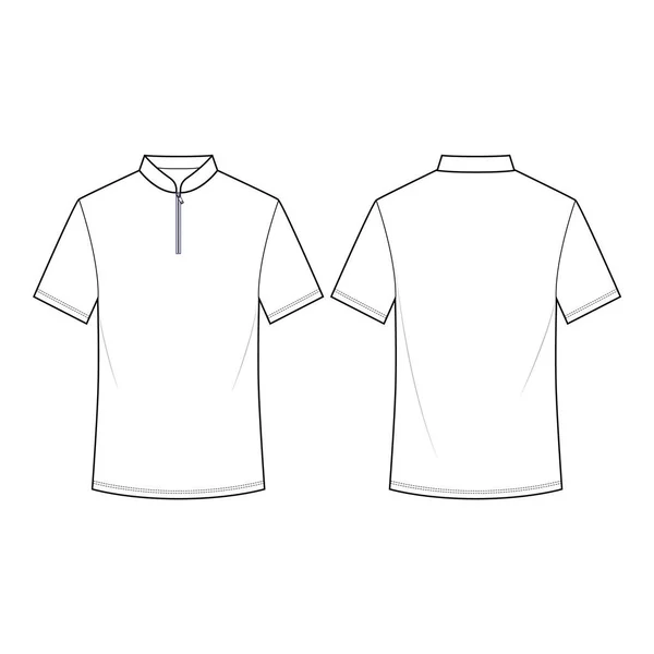Camisas Pólo Tee Top Moda Plana Esboço — Fotografia de Stock