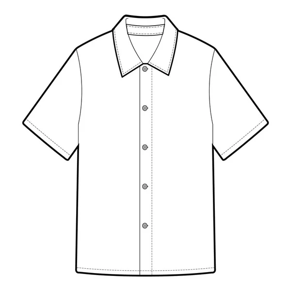 Сорочка Блузка Топ Модний Плоский Ескіз — стокове фото