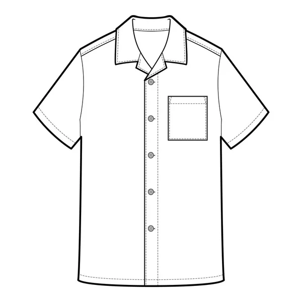 Camisa Blusa Boceto Plano Moda Superior —  Fotos de Stock