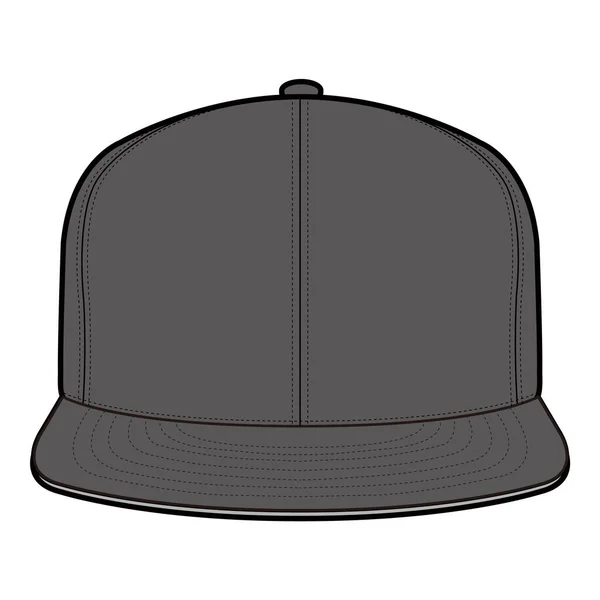 Snapback Şapka Şapka Düz Çizim — Stok fotoğraf