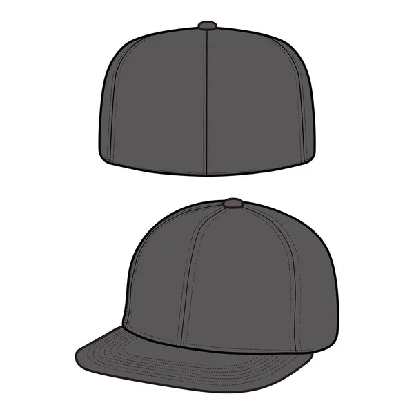 Snapback Lock Hatt Mode Platt Skiss — Stockfoto