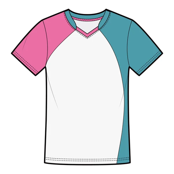Üstteki Tişört Kısa Kollu Tişört Spor Tişörtü Bovling Tenis Kıyafeti — Stok fotoğraf