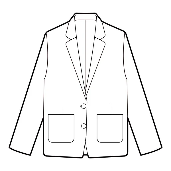 Dış Ceket Dış Giysi Düz Moda — Stok fotoğraf
