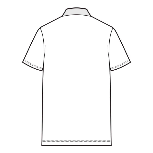 Polo Camisetas Camiseta Top Moda Plano Boceto —  Fotos de Stock