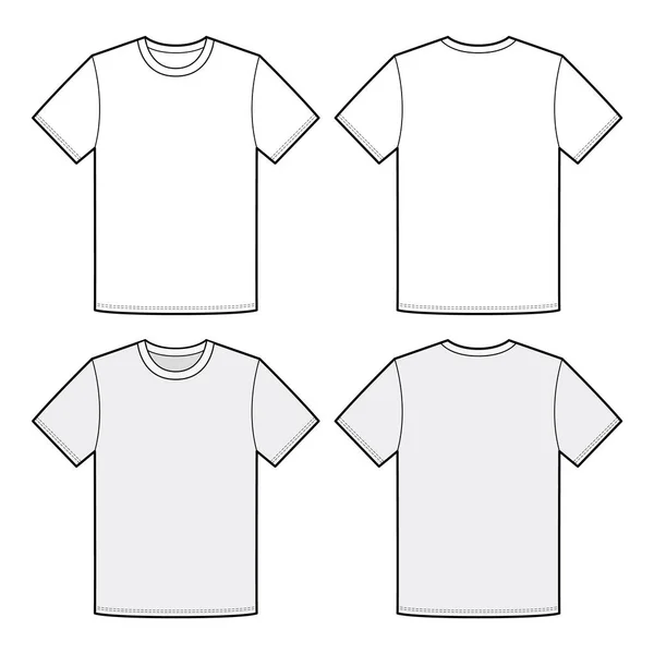 Camiseta Manga Corta Top Plano Moda —  Fotos de Stock
