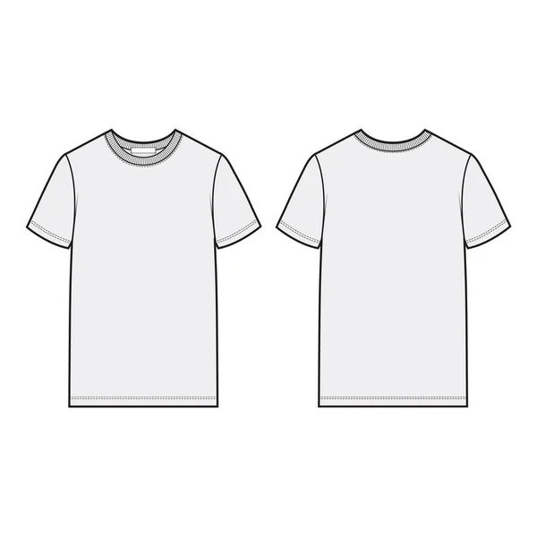 Camiseta Manga Corta Top Plano Moda —  Fotos de Stock