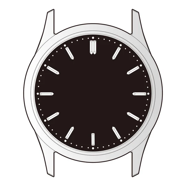钟表时间Bezel手表案 — 图库照片
