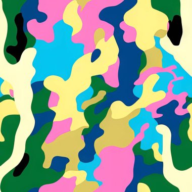 Kusursuz Desenli Özellikler Soyut Hayvan Çiçek Geometrik Kabile Tasarımı