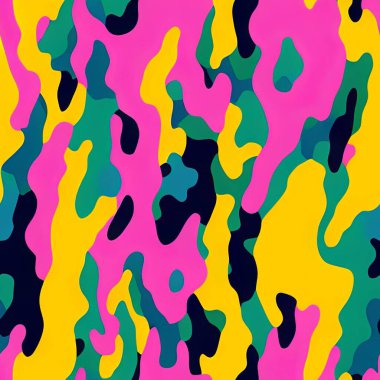 Kusursuz Desenli Özellikler Soyut Hayvan Çiçek Geometrik Kabile Tasarımı