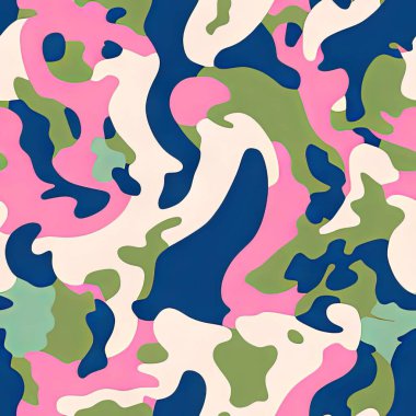 Kusursuz Desenli Özellikler Soyut Hayvan Çiçek Geometrik Kabile Tasarımı