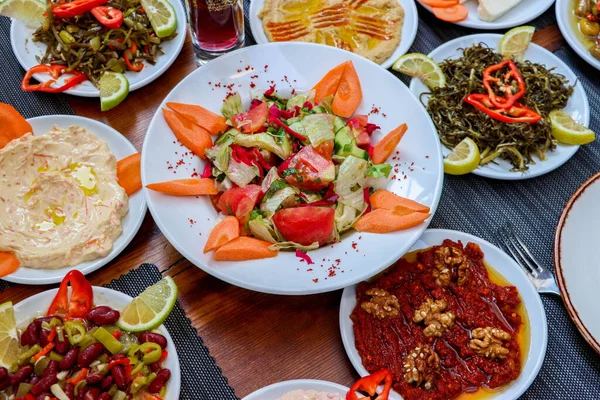 Przystawka Turecki Jedzenie Turecki Przystawka Turecka Kuchnia — Zdjęcie stockowe