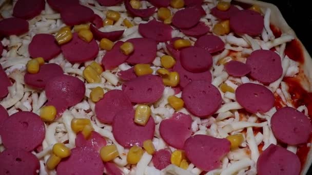 Olasz Étel Olasz Konyha Pizza Finom Étel Gyorsétterem — Stock videók