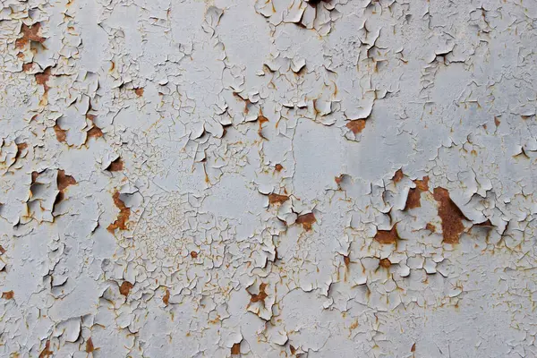 Rusty Metalen Textuur Achtergrond Geëxpandeerde Verf Rustiek Metaal — Stockfoto
