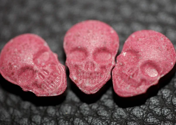 Purple skull world\'s strongest ecstasy pills close up background high quality big size dope print