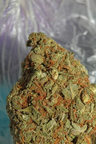 Medicinsk Marijuana Blomma Super Knoppar Rekreation Ganja Närbild Botaniska Stockfoto — Stockfoto