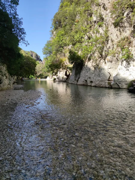 Acherontas Fiume Esplorare Grecia Vacanze Umore Estate Viaggiare Sorprendente Natura — Foto Stock