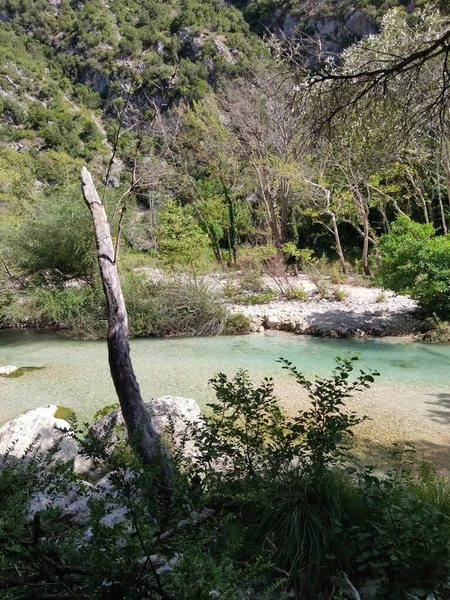 Río Acherontas Explorando Grecia Vacaciones Estado Ánimo Verano Viajando Increíble — Foto de Stock