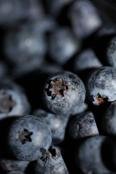 Frische Blaubeeren Hintergrundansicht Konzept Der Gesunden Und Ernährenden Ernährung Große — Stockfoto