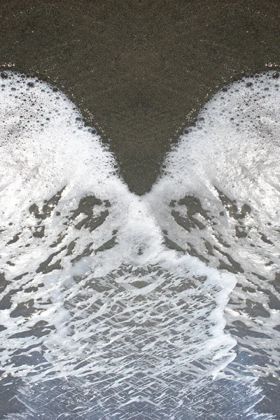 Подвійні Хвилі Крупним Планом Абстрактні Дизайни Літніх Канікул Настрій Сучасний — стокове фото
