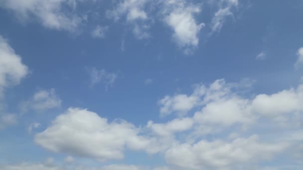 Fenêtre Drone Avion Vue Temporelle Nuage Ciel Bleu Ensoleillé Boucle — Video
