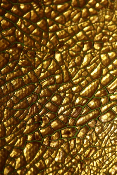 Pęknięty Złoty Farba Płótnie Makro Nowoczesne Tło Wysoka Jakość Duży — Zdjęcie stockowe