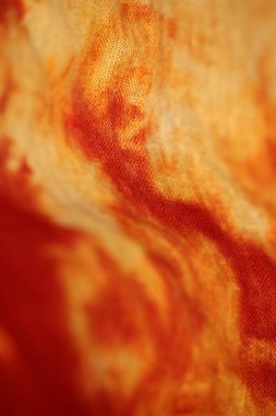 İnanılmaz kırmızı ve sarı. Güzel çılgın tekstil psikedelik tasarımı. Arka planı kapatın.