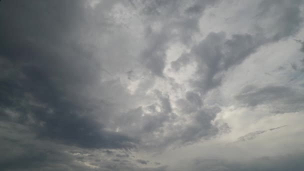 Grau Regnerischen Himmel Mit Wolken Antenne Drohne Ansicht Filmmaterial Für — Stockvideo