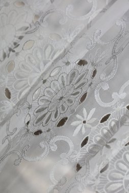 Geleneksel el yapımı perde dantel ideal dekorasyon alanları ile estetik vintage retro ev büyük boy yüksek kaliteli hazır fotoğraf