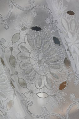 Geleneksel el yapımı perde dantel ideal dekorasyon alanları ile estetik vintage retro ev büyük boy yüksek kaliteli hazır fotoğraf