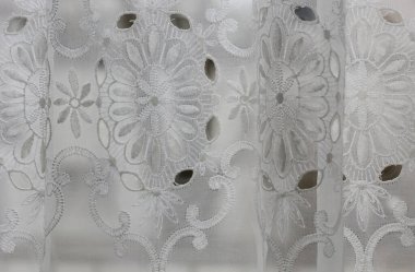 Geleneksel el yapımı perde dantel ideal dekorasyon alanları ile estetik vintage retro ev büyük boy yüksek kaliteli hazır fotoğraf