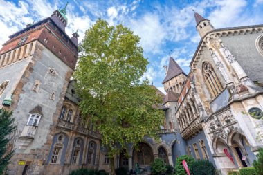 Macaristan, Budapeşte 'deki Vajdahunyad Şatosu, peri masalı mimarisi ve şehir parkının kalbinde çarpıcı ayrıntılarını sergiliyor.