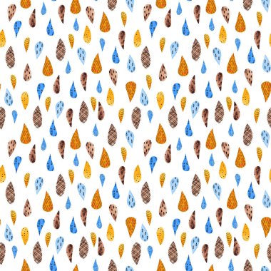 Geometrik şekilli desenler ve İskandinav desenleri. Suluboya deseni. Arkaplan