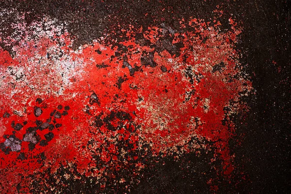 Blut Textur Oder Hintergrund Betonwand Mit Blutroten Flecken Halloween — Stockfoto