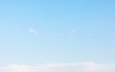 Fantastic soft white clouds against blue sky and copy space horizontal shape