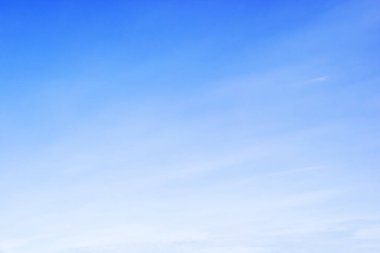 Fantastic soft white clouds against blue sky and copy space horizontal shape