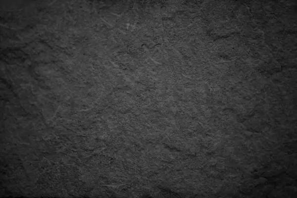 暗い灰色の黒いスレートの石の背景か質および勾配の影 設計のためのスペースが付いている水平な形 — ストック写真
