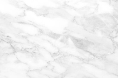 Beyaz mermer arkaplan veya doku ve kopyalama alanı, yatay şekil.