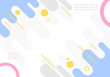 Dairesel ve noktalı soyut geometrik arkaplan. Tasarımınız için vektör illüstrasyonu