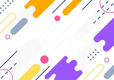 Geometrik şekilli renkli soyut bir arkaplan. Tasarımınız için vektör illüstrasyonu