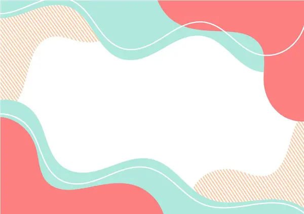 Dalgalı çizgiler ve pastel renklerle soyut bir arkaplan. Vektör illüstrasyonu