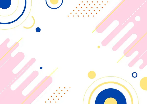 Geometrik şekilli soyut arkaplan. Düz moda vektör illüstrasyonuName.