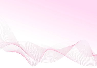 Pembe dalga gradyanı olan soyut bir arka plan. Vektör illüstrasyonu.